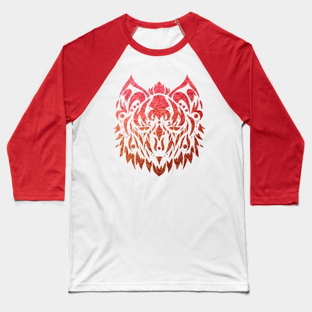 TileWolf Baseball T-Shirt by AixWasHere